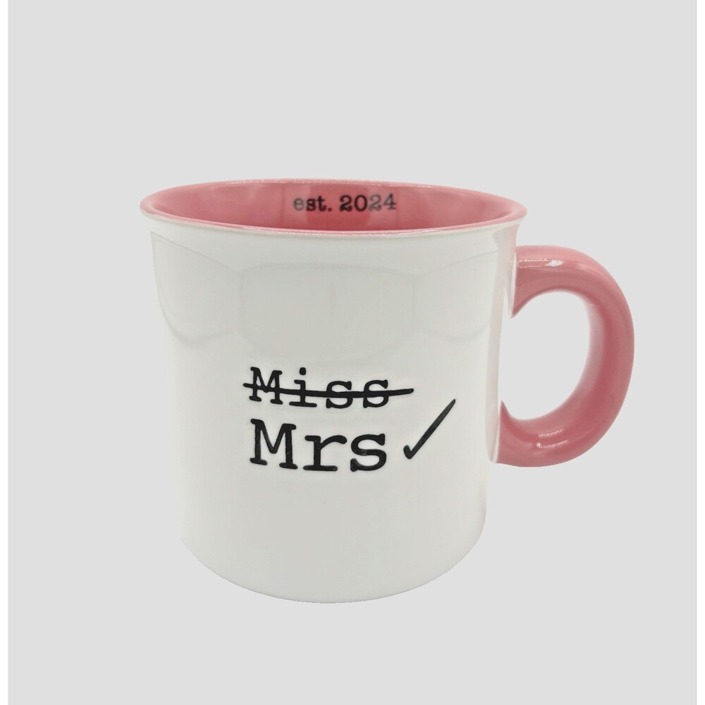 Jessica Simpson Ceramic 20 oz Miss to Mrs. Coffee Mug Tea